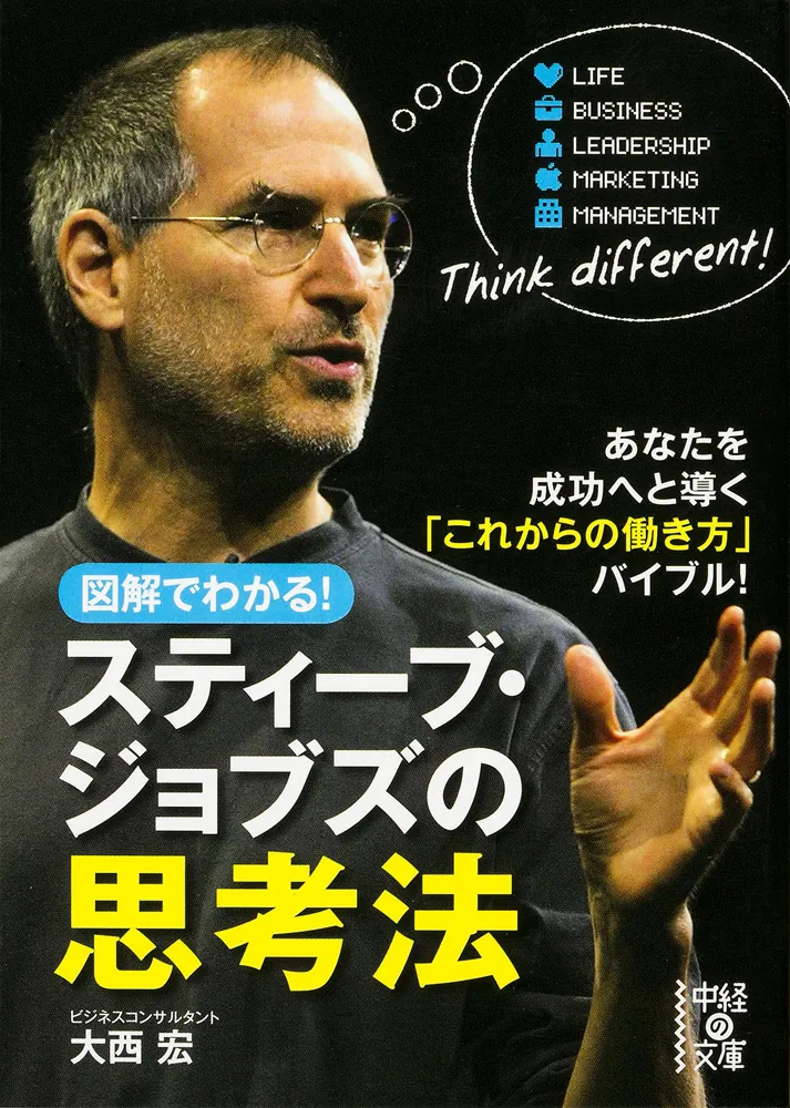 図解でわかる！ スティーブ・ジョブズの思考法」大西宏 [中経の文庫