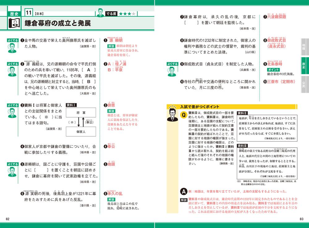 高校入試 入試問題で覚える 一問一答 社会 - 人文