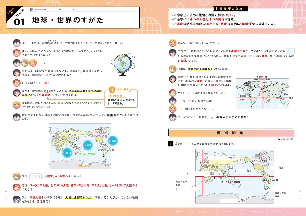 改訂版 ゼッタイわかる 中学地理」伊藤賀一 [学習参考書（中学生