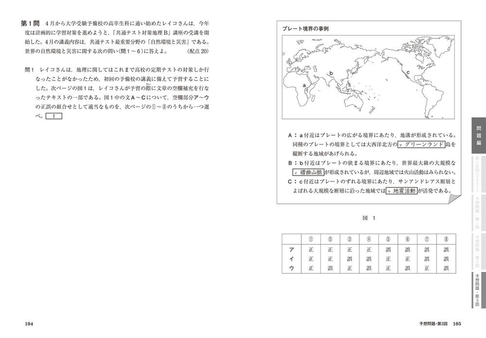 改訂版 大学入学共通テスト 地理b予想問題集 高松 和也 なし Kadokawa