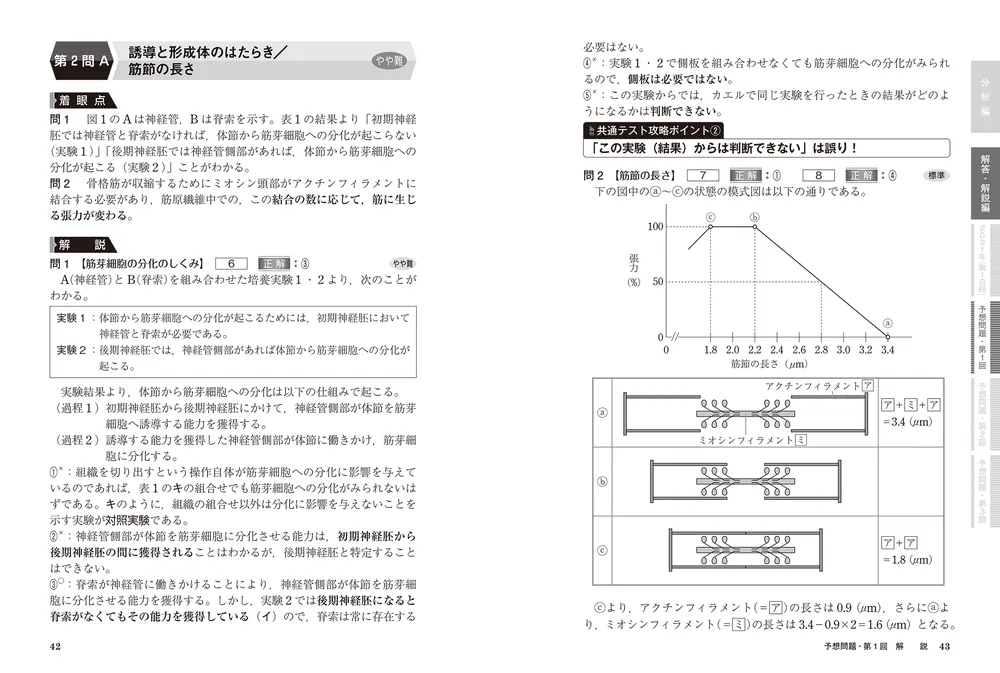 改訂版 大学入学共通テスト 生物予想問題集」森田亮一朗 [学習参考書