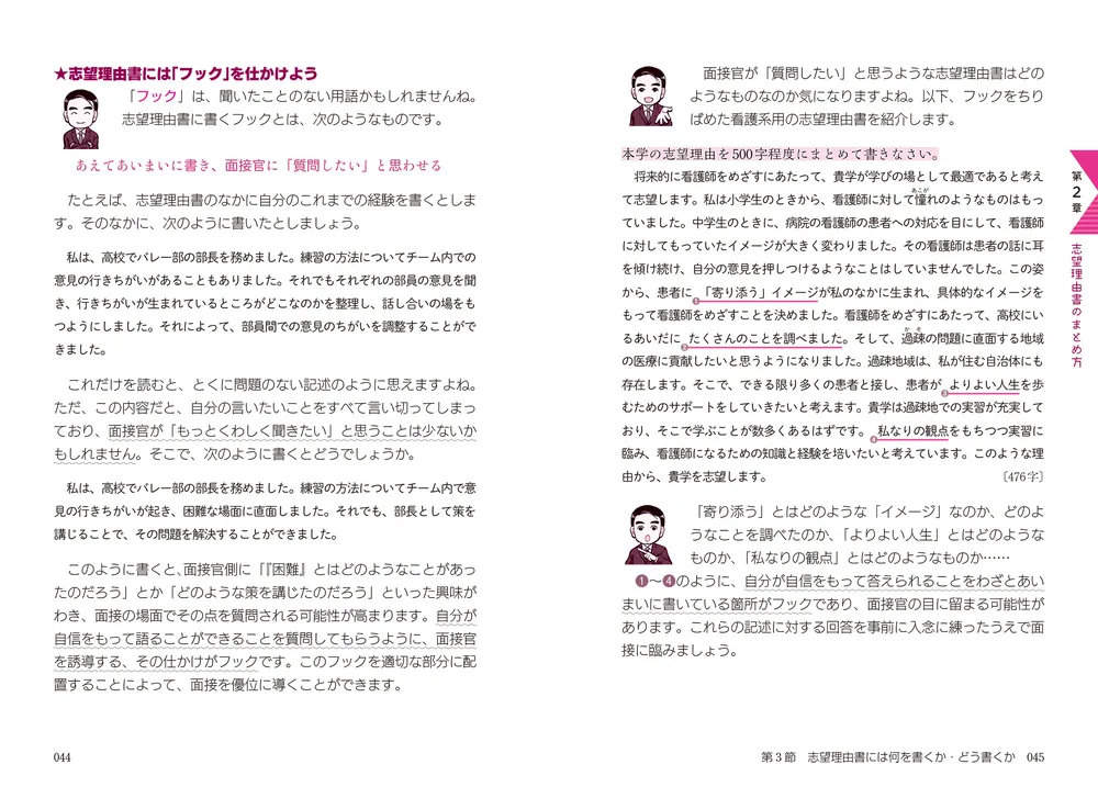 看護・医療系の願書・面接 専門学校~大学受験用 新旧両課程対応
