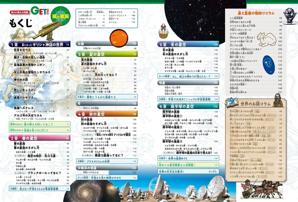 角川の集める図鑑GET！ 星と星座」永田美絵 [学習図鑑