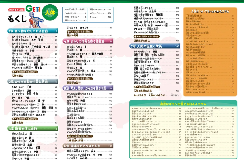 角川の集める図鑑GET！ 人体」坂井建雄 [学習図鑑] - KADOKAWA