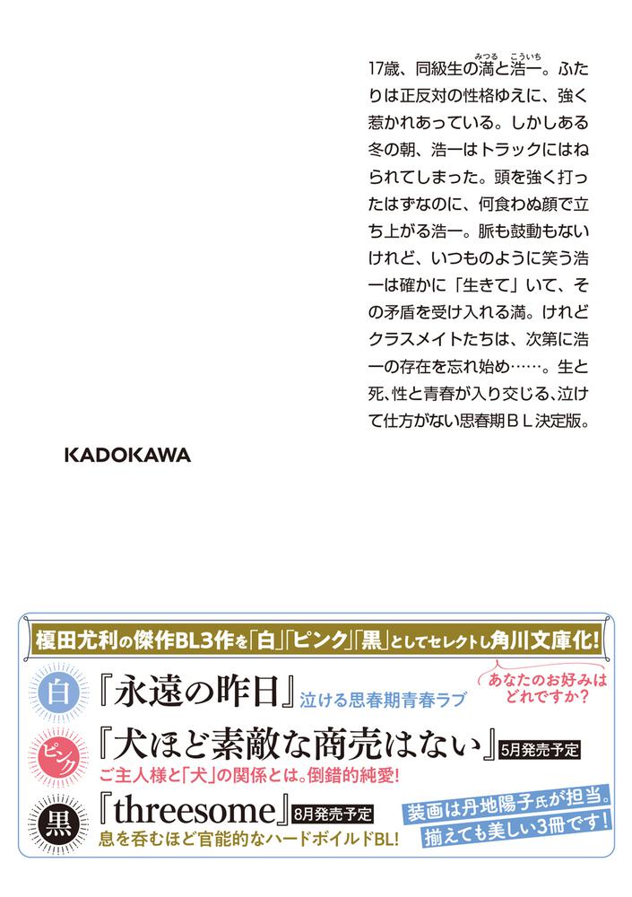 永遠の昨日 榎田 尤利 角川文庫 Kadokawa