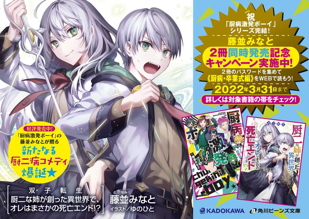 双子転生 厨二な姉が創った異世界で オレはまさかの死亡エンド 藤並 みなと 角川ビーンズ文庫 Kadokawa