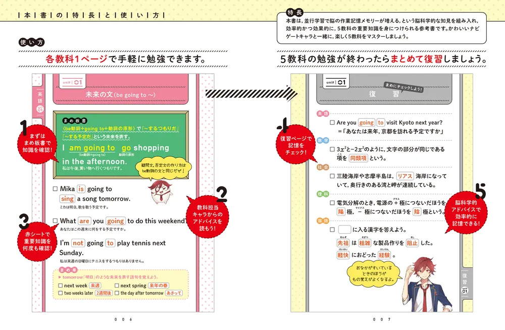 改訂版 スキマに３分 ５教科シャッフル まめおぼえ 中2」KADOKAWA学習 