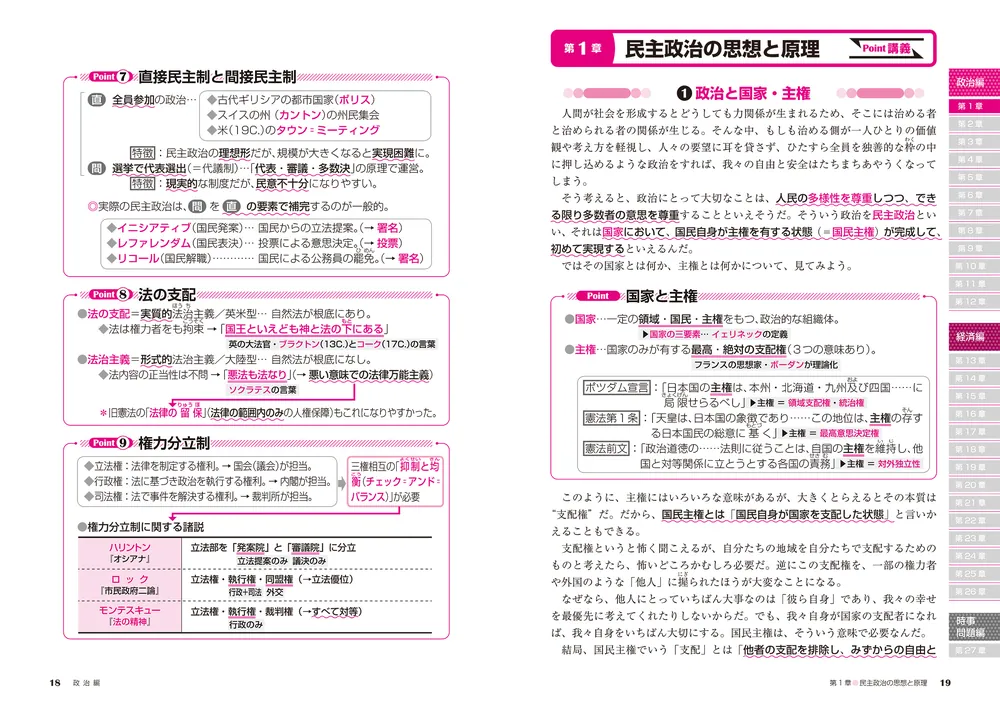 改訂第４版 大学入試 蔭山克秀の 政治・経済が面白いほどわかる本