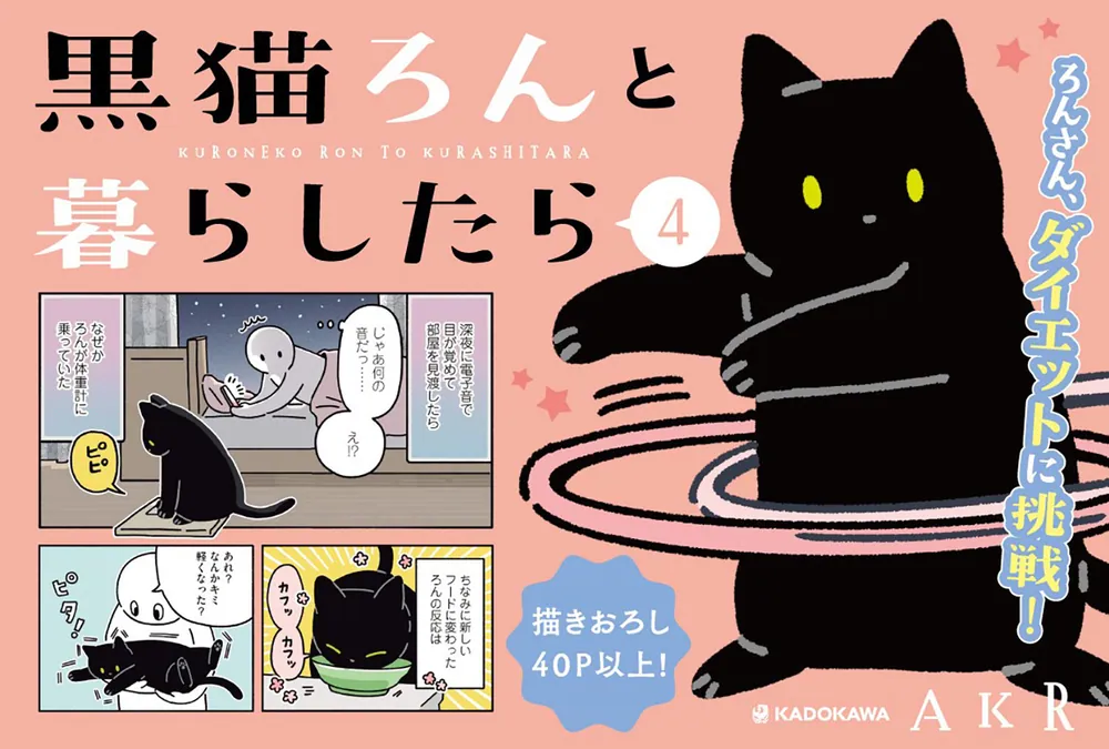 黒猫ろんと暮らしたら４」AKR [コミックエッセイ] - KADOKAWA
