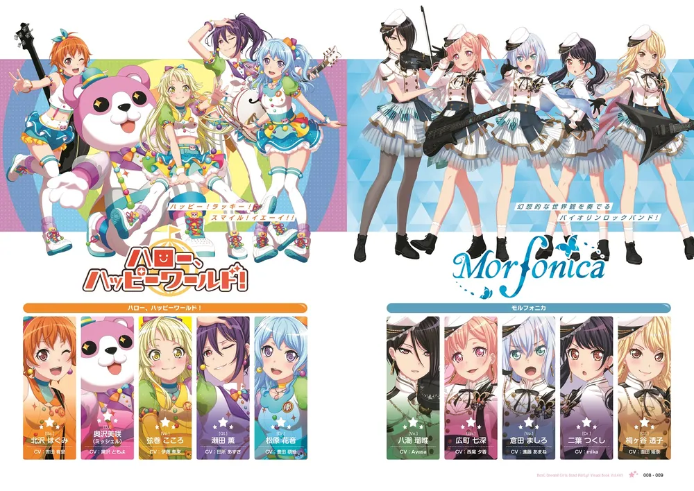 バンドリ！ビジュアルブック・特典ファイル等 バンドリ！ ガールズバンドパーティ！ ビジュアルブック Vol.4&5