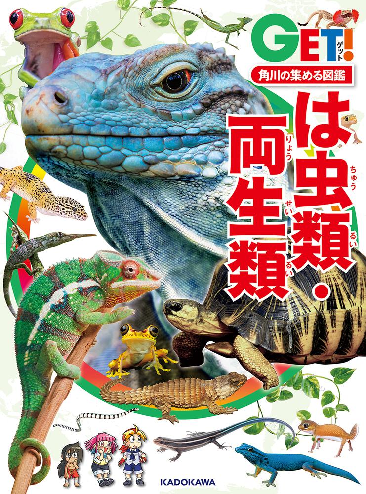 角川の集める図鑑ＧＥＴ！ は虫類・両生類」加藤英明 [学習図鑑