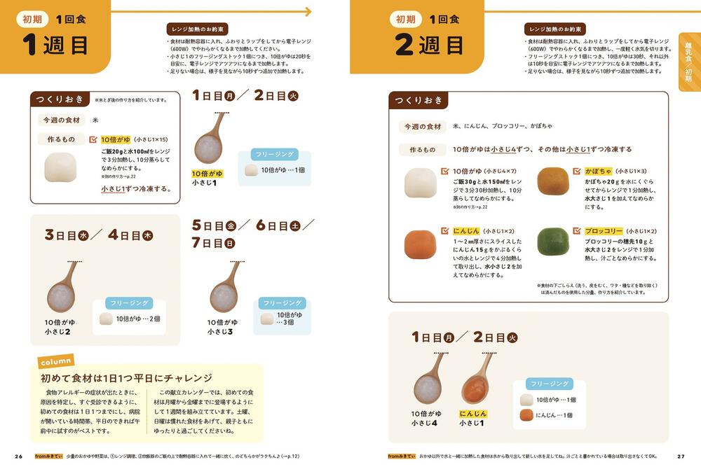 がんばらなくても栄養たっぷり！ 離乳食＆幼児食まるごとBOOK」みきて