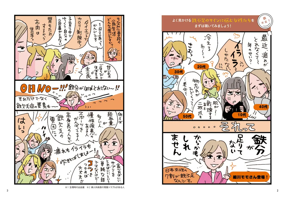疲れと不調にサヨナラ！ 体と心をラクにする 鉄分貯金」細川モモ