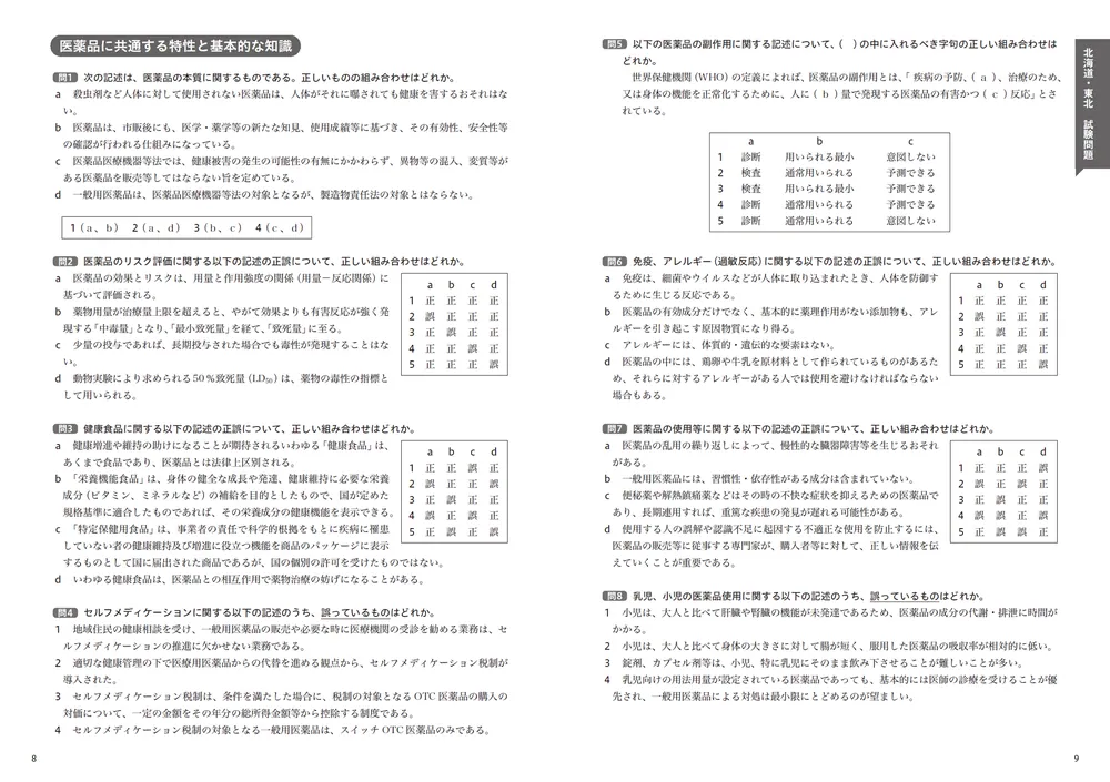 登録販売者資格試験参考書 登録販売者過去問 2023年度 - 本