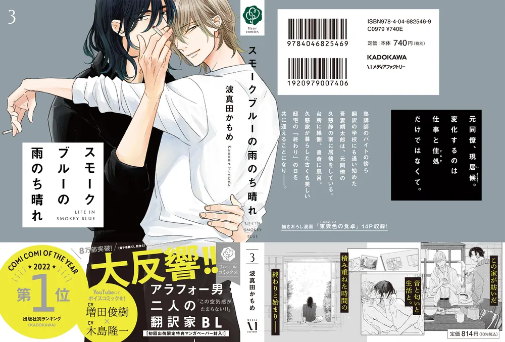 スモークブルーの雨のち晴れ 3」波真田かもめ [フルールコミックス