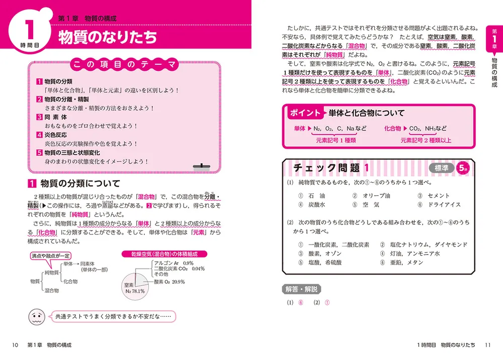 改訂版 大学入学共通テスト 化学基礎の点数が面白いほどとれる本 ０からはじめて１００までねらえる」橋爪健作 [学習参考書（高校生向け）] -  KADOKAWA