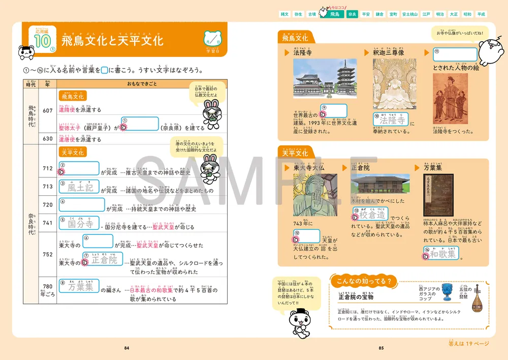 四谷大塚の やさしくスタート中学入試 歴史年表まとめノート」四谷大塚