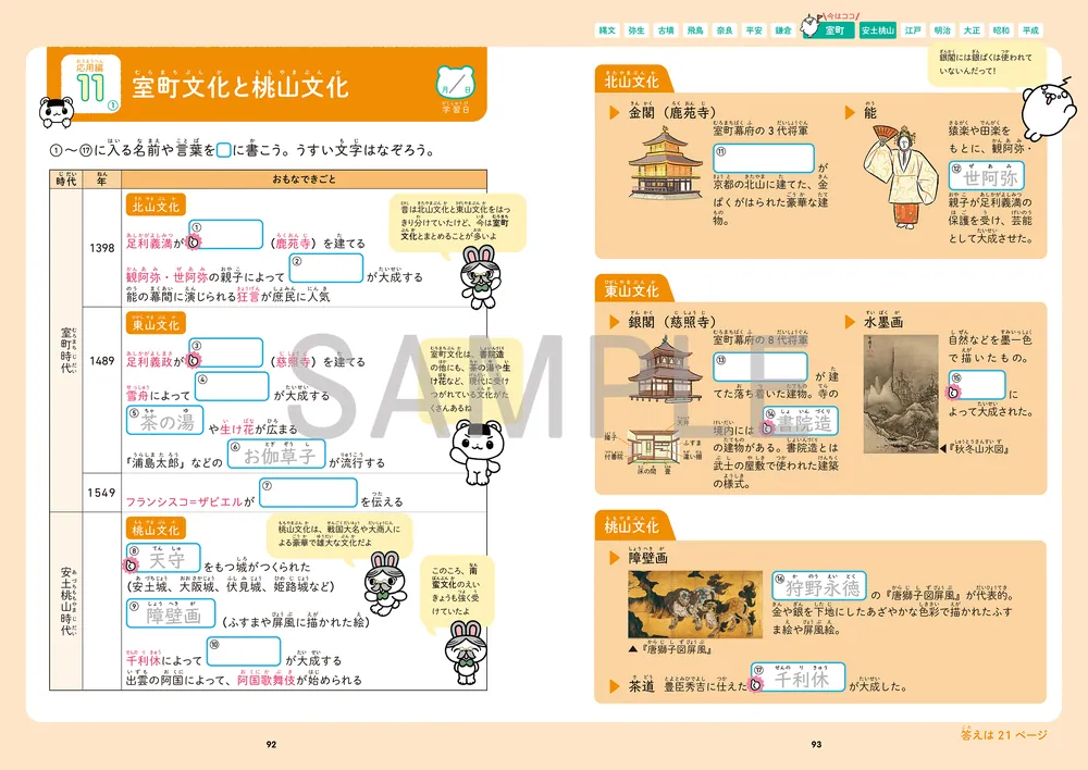四谷大塚の やさしくスタート中学入試 歴史年表まとめノート」四谷大塚