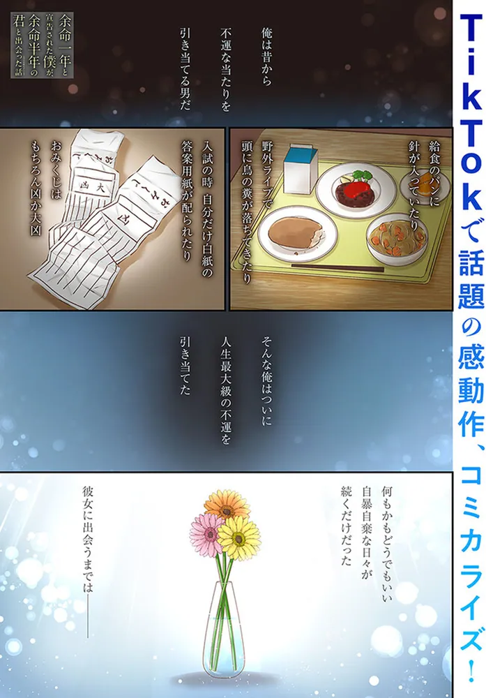 余命一年と宣告された僕が、余命半年の君と出会った話 1」沖野れん
