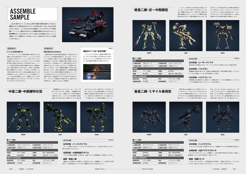 ARMORED CORE VI FIRES OF RUBICON BRIEFING DOCUMENT」電撃ゲーム書籍