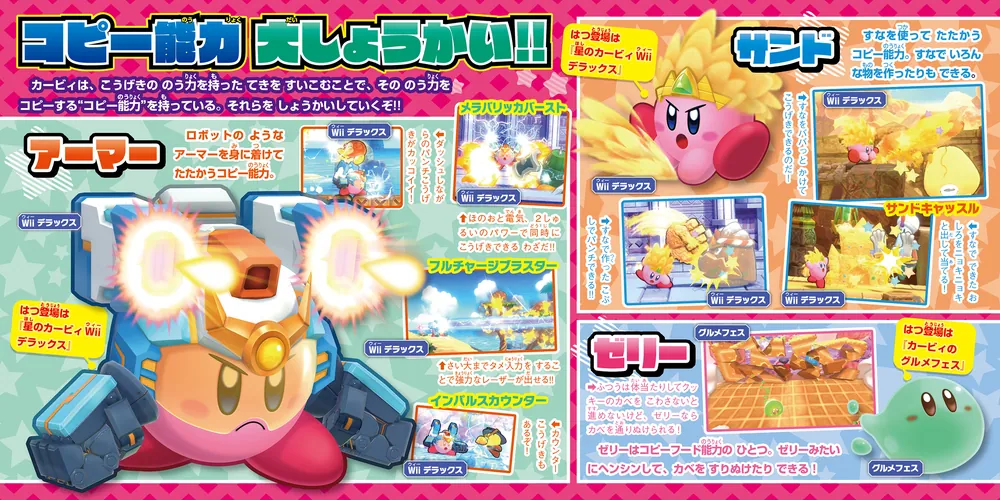 てれびげーむマガジン ゲーム大図かん 星のカービィ コピー能力
