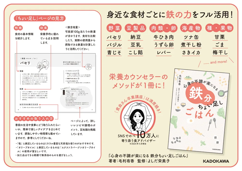 福袋 売れ残り 心身の不調が楽になる 鉄分ちょい足しごはん」毛利有香 [生活 ごはん