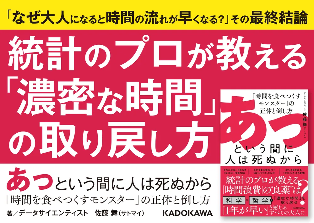 あっという間に人は死ぬから 「時間を食べつくすモンスター」の正体と倒し方」佐藤舞（サトマイ） [ビジネス書] - KADOKAWA