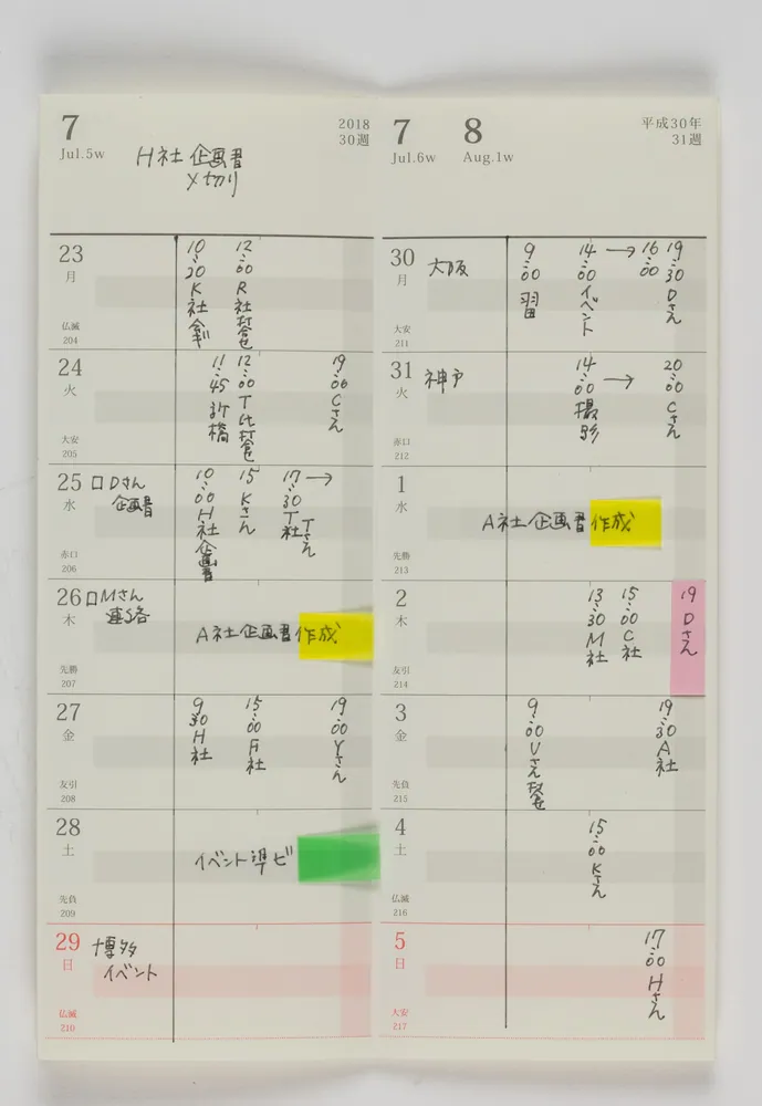 超」整理手帳 スケジュール・シート スタンダード2025」野口悠紀雄
