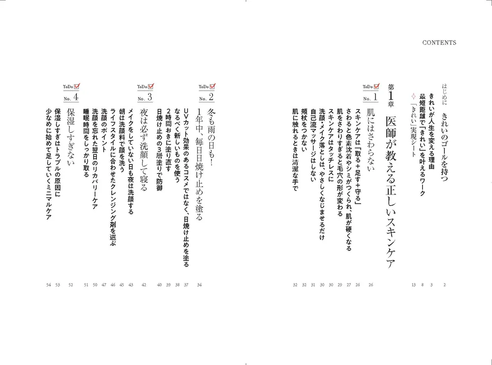 美容ドクターが教える 一生使えるきれいのToDoリスト」長尾沙也加