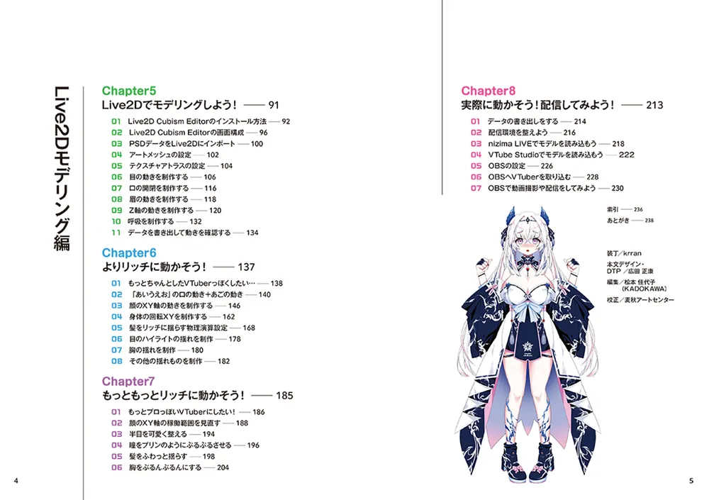 VTuberキャラクターデザイン＆Live2D超入門 わかるLive2D動画