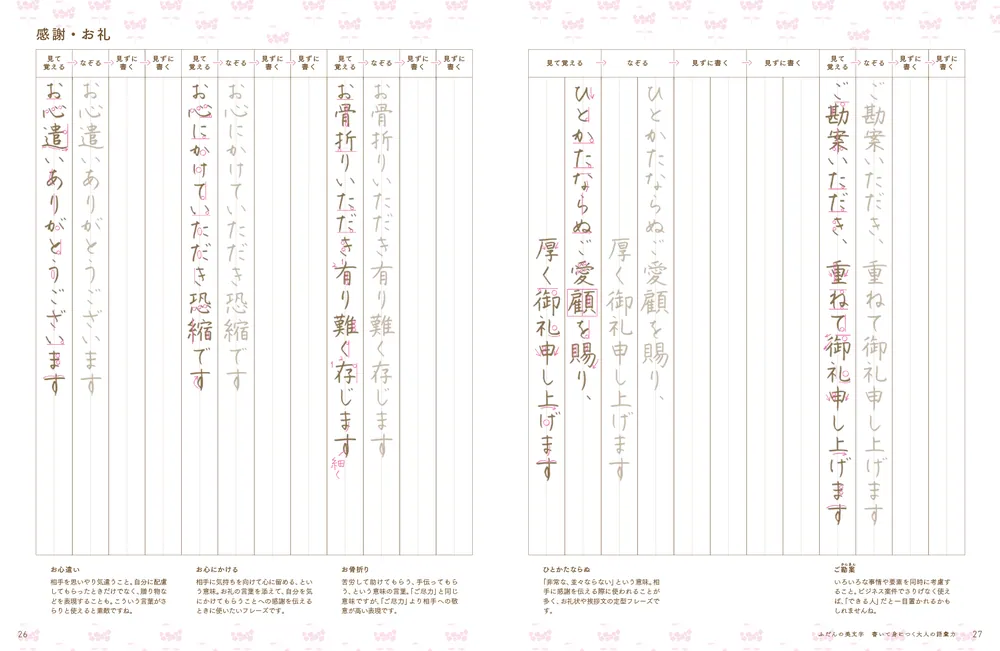 ふだんの美文字 書いて身につく大人の語彙力」りさ [生活・実用書