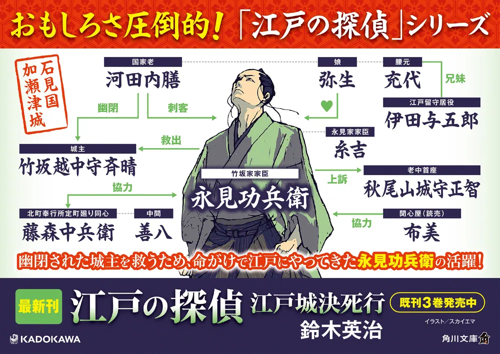江戸の探偵 江戸城決死行」鈴木英治 [角川文庫] - KADOKAWA