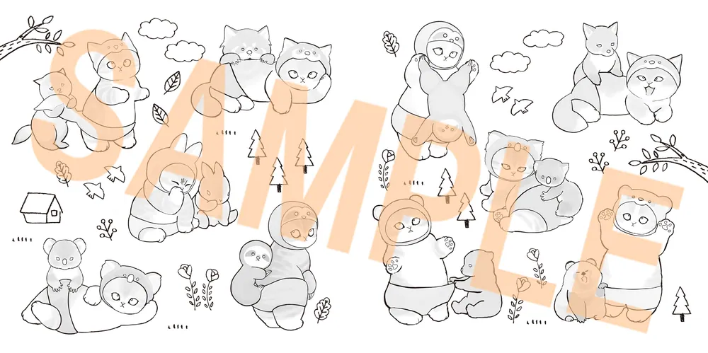 もふもふにゃんこに癒される mofusand まったり塗り絵レッスンブック