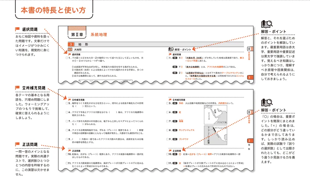 大学入学共通テスト 地理総合、地理探究の点数が面白いほどとれる本　など 改訂第2版 大学入学共通テスト 地理総合、地理探究の点数が面白いほど