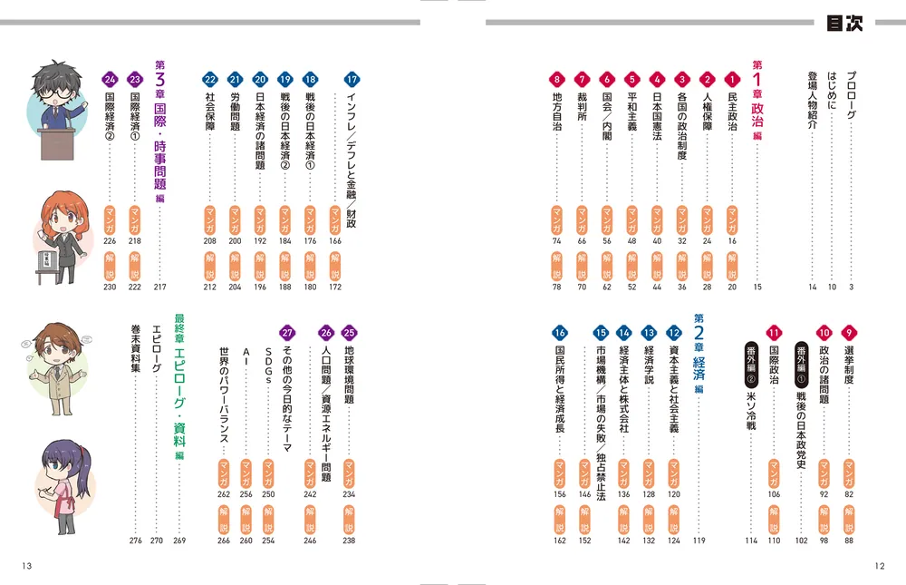 改訂版 大学入試 マンガで政治・経済が面白いほどわかる本」蔭山克秀