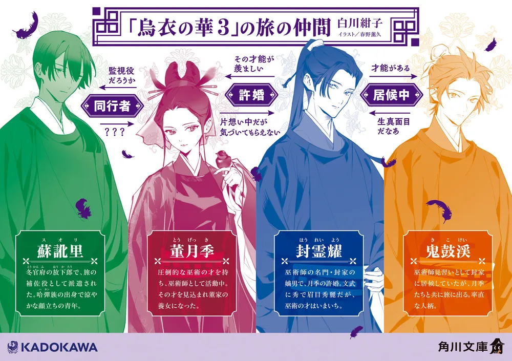 【サイン本】烏衣の華 白川 紺子 烏衣の華 (角川文庫) | 白川 紺子 |本 | 通販 | Amazon