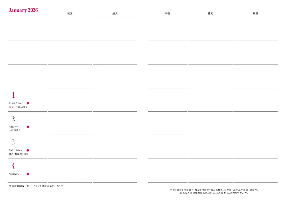 超簡単！ 人生がワープする設定変更手帳2026」藤本さきこ [一般書
