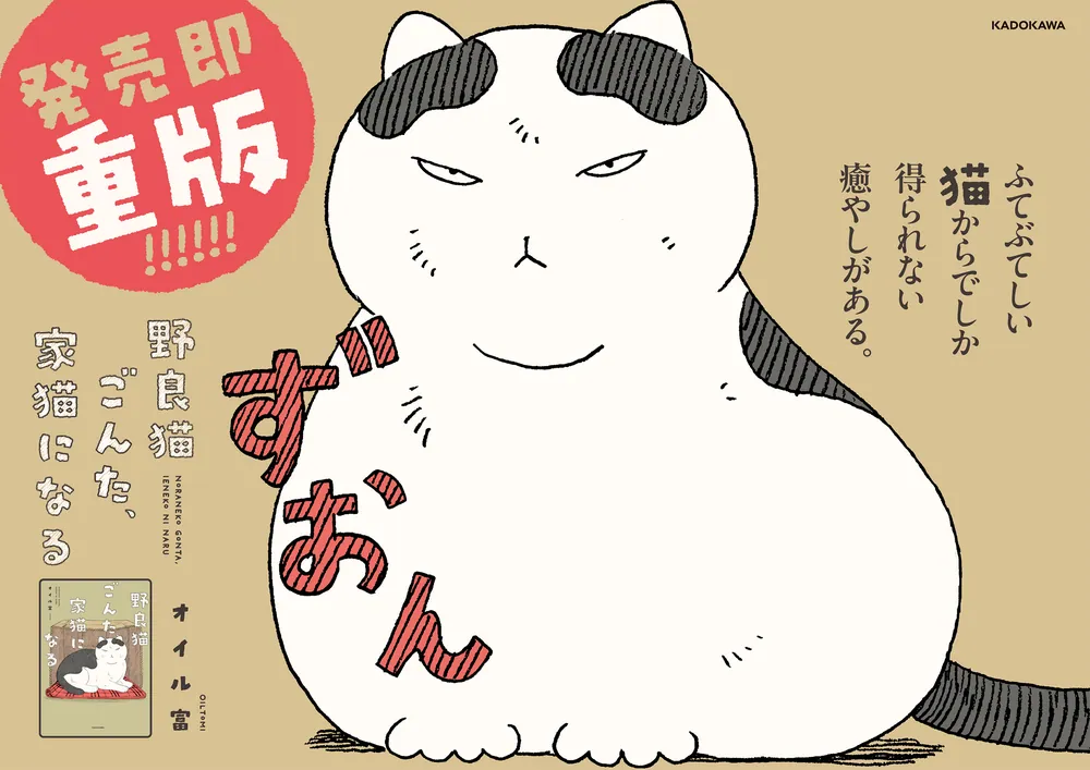 野良猫ごんた、家猫になる」オイル富 [コミックエッセイ] - KADOKAWA