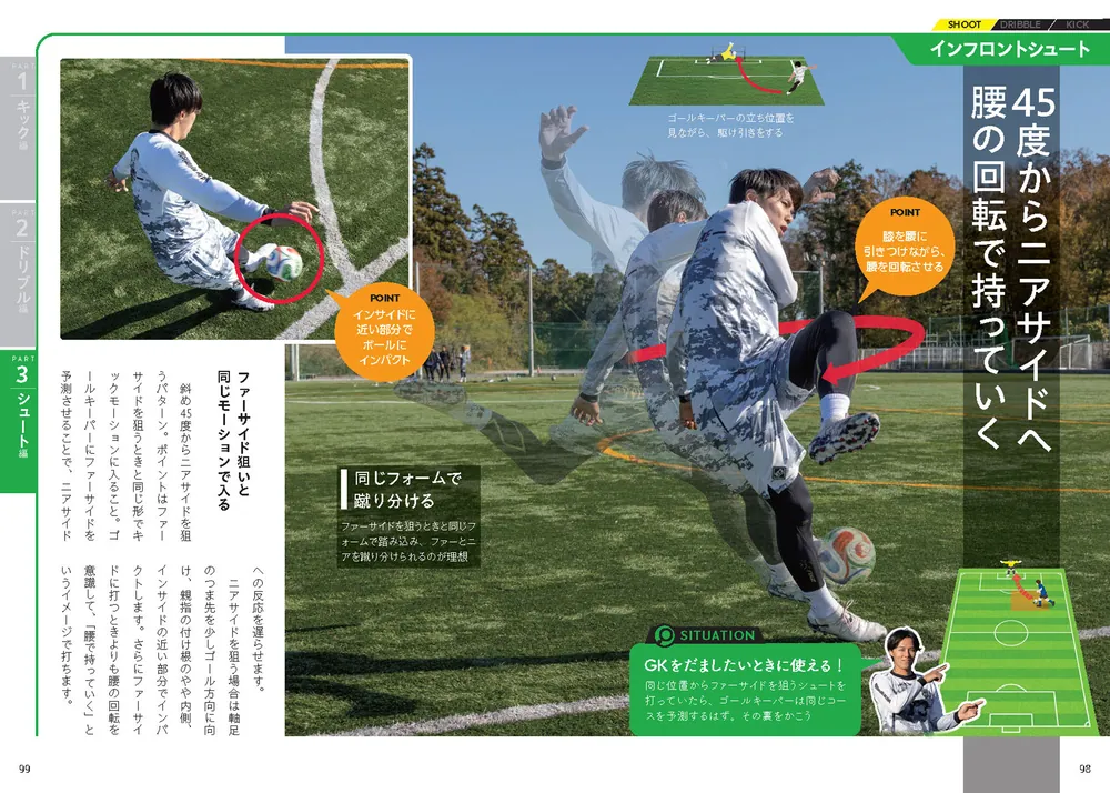 試合で即使える！ ドリブル＆シュート神レッスン」LISEM [生活・実用書