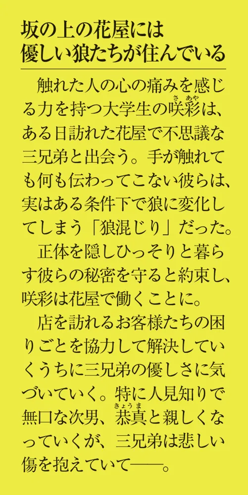 別野加奈 海辺の花屋 CD & リリックブック 花乃香町のオオカミ花屋 上狼塚三兄弟の隠しごと」杜奏みなや