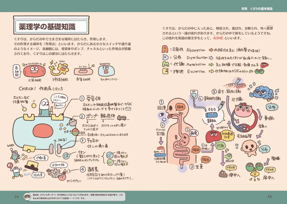 ゆるっとポップな薬理学 くすりずかん」角野ふち [生活・実用書