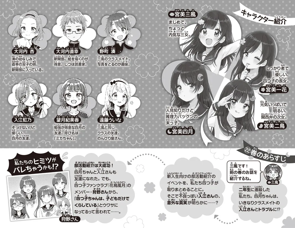四つ子ぐらし（23） 大ピンチ!? ドキドキの参観日」ひのひまり [角川