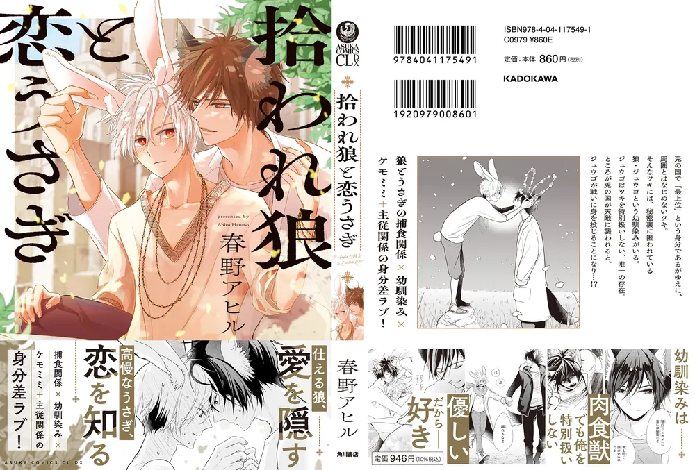 拾われ狼と恋うさぎ」春野アヒル [あすかコミックスCL-DX] - KADOKAWA