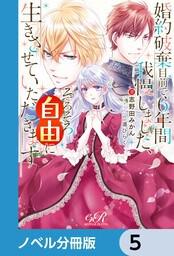 書影：婚約破棄目前で6年間我慢しました【ノベル分冊版】　5