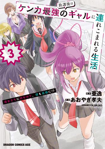 書影：放課後はケンカ最強のギャルに連れこまれる生活　彼女たちに好かれて、僕も最強に!?　3